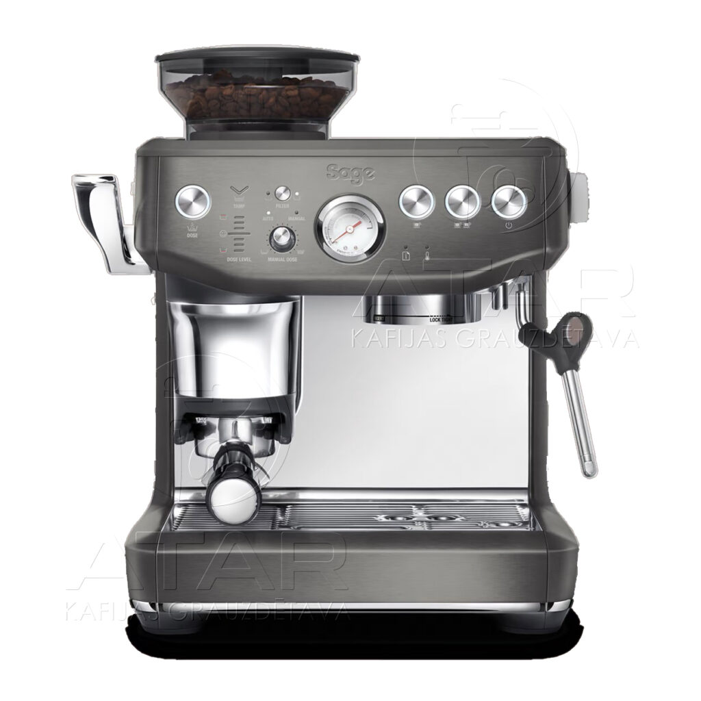 кофемашина sage the barista express™ impress black stainless