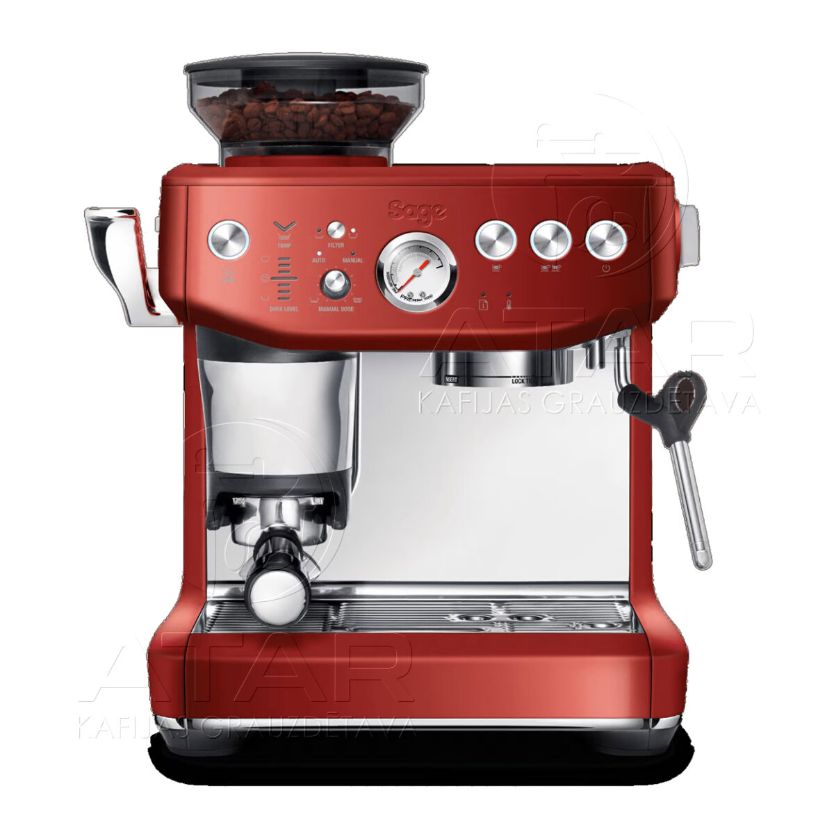 кофемашина sage the barista express™ impress red velvet cake