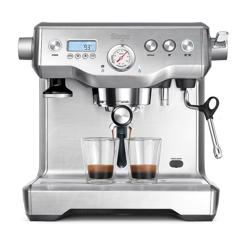 кофемашина sage the dynamic duo™ stainless steel